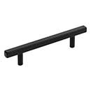 Jeffrey Alexander [845-96MB] Die Cast Zinc Cabinet Pull Handle - Standard Sized - Dominique Series - Matte Black Finish - 96mm C/C - 5 3/4&quot; L
