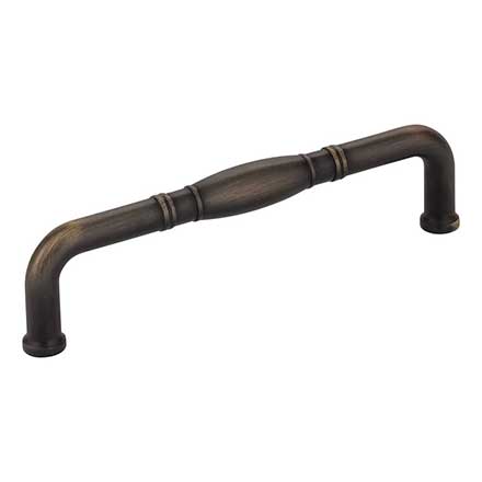 Jeffrey Alexander [Z290-128-ABSB] Die Cast Zinc Cabinet Pull Handle - Durham Series - Oversized - Antique Brushed Satin Brass Finish - 128mm C/C - 5 1/2" L