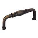 Jeffrey Alexander [Z290-3-ABSB] Die Cast Zinc Cabinet Pull Handle - Durham Series - Standard Size - Antique Brushed Satin Brass Finish - 3" C/C - 3 3/8" L
