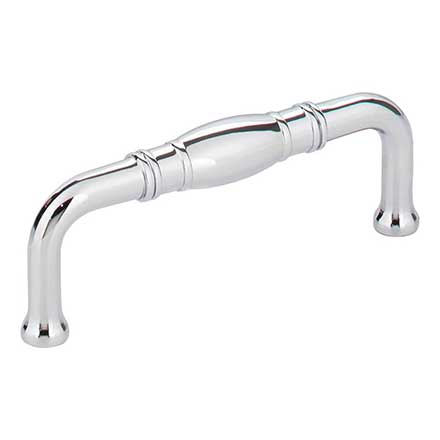 Jeffrey Alexander [Z290-3-PC] Die Cast Zinc Cabinet Pull Handle - Durham Series - Standard Size - Polished Chrome Finish - 3" C/C - 3 3/8" L