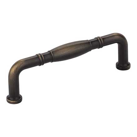 Jeffrey Alexander [Z290-96-ABSB] Die Cast Zinc Cabinet Pull Handle - Durham Series - Standard Size - Antique Brushed Satin Brass Finish - 96mm C/C - 4 1/4&quot; L