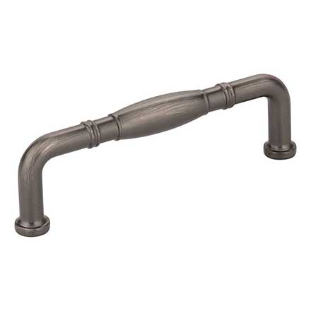 Jeffrey Alexander [Z290-96-BNBDL] Die Cast Zinc Cabinet Pull Handle - Durham Series - Standard Size - Brushed Pewter Finish - 96mm C/C - 4 1/4" L