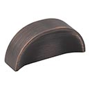 Jeffrey Alexander [484-32DBAC] Die Cast Zinc Cabinet Pull Handle - Standard Sized - Elara Series - Brushed Oil Rubbed Bronze Finish - 32mm C/C - 2 1/16" L