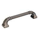 Jeffrey Alexander [165-128BNBDL] Die Cast Zinc Cabinet Pull Handle - Oversized - Ella Series - Brushed Pewter Finish - 128mm C/C - 5 13/16&quot; L