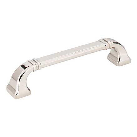 Jeffrey Alexander [165-128NI] Die Cast Zinc Cabinet Pull Handle - Oversized - Ella Series - Polished Nickel Finish - 128mm C/C - 5 13/16" L