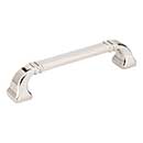 Jeffrey Alexander [165-128NI] Die Cast Zinc Cabinet Pull Handle - Oversized - Ella Series - Polished Nickel Finish - 128mm C/C - 5 13/16" L