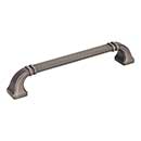Jeffrey Alexander [165-160BNBDL] Die Cast Zinc Cabinet Pull Handle - Oversized - Ella Series - Brushed Pewter Finish - 160mm C/C - 7 1/16&quot; L