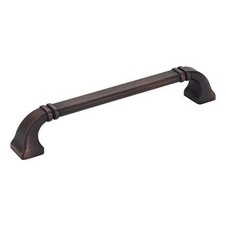 Jeffrey Alexander [165-160DBAC] Die Cast Zinc Cabinet Pull Handle - Oversized - Ella Series - Brushed Oil Rubbed Bronze Finish - 160mm C/C - 7 1/16" L