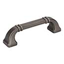 Jeffrey Alexander [165-96BNBDL] Die Cast Zinc Cabinet Pull Handle - Standard Sized - Ella Series - Brushed Pewter Finish - 96mm C/C - 4 1/2" L