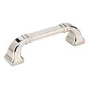 Jeffrey Alexander [165-96NI] Die Cast Zinc Cabinet Pull Handle - Standard Sized - Ella Series - Polished Nickel Finish - 96mm C/C - 4 1/2" L