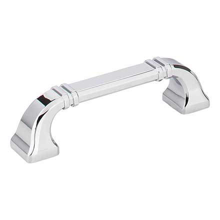 Jeffrey Alexander [165-96PC] Die Cast Zinc Cabinet Pull Handle - Standard Sized - Ella Series - Polished Chrome Finish - 96mm C/C - 4 1/2" L