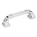 Jeffrey Alexander [165-96PC] Die Cast Zinc Cabinet Pull Handle - Standard Sized - Ella Series - Polished Chrome Finish - 96mm C/C - 4 1/2" L