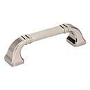 Jeffrey Alexander [165-96SN] Die Cast Zinc Cabinet Pull Handle - Standard Sized - Ella Series - Satin Nickel Finish - 96mm C/C - 4 1/2" L