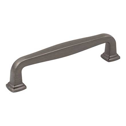 Jeffrey Alexander [782-128BNBDL] Die Cast Zinc Cabinet Pull Handle - Oversized - Fontana Series - Brushed Pewter Finish - 128mm C/C - 5 13/16&quot; L