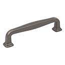 Jeffrey Alexander [782-128BNBDL] Die Cast Zinc Cabinet Pull Handle - Oversized - Fontana Series - Brushed Pewter Finish - 128mm C/C - 5 13/16&quot; L