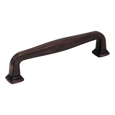 Jeffrey Alexander [782-128DBAC] Die Cast Zinc Cabinet Pull Handle - Oversized - Fontana Series - Brushed Oil Rubbed Bronze Finish - 128mm C/C - 5 13/16&quot; L