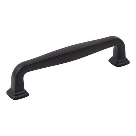 Jeffrey Alexander [782-128MB] Die Cast Zinc Cabinet Pull Handle - Oversized - Fontana Series - Matte Black Finish - 128mm C/C - 5 13/16&quot; L