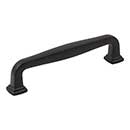 Jeffrey Alexander [782-128MB] Die Cast Zinc Cabinet Pull Handle - Oversized - Fontana Series - Matte Black Finish - 128mm C/C - 5 13/16&quot; L