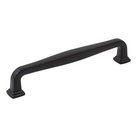 Jeffrey Alexander [782-160MB] Die Cast Zinc Cabinet Pull Handle - Oversized - Fontana Series - Matte Black Finish - 160mm C/C - 7 1/16" L