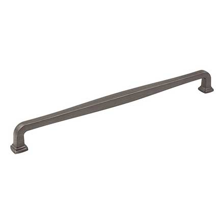 Jeffrey Alexander [782-305BNBDL] Die Cast Zinc Cabinet Pull Handle - Oversized - Fontana Series - Brushed Pewter Finish - 305mm C/C - 12 3/4&quot; L