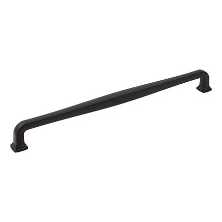 Jeffrey Alexander [782-305MB] Die Cast Zinc Cabinet Pull Handle - Oversized - Fontana Series - Matte Black Finish - 305mm C/C - 12 3/4&quot; L