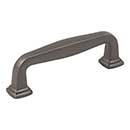 Jeffrey Alexander [782-96BNBDL] Die Cast Zinc Cabinet Pull Handle - Standard Sized - Fontana Series - Brushed Pewter Finish - 96mm C/C - 4 1/2&quot; L