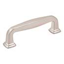 Jeffrey Alexander [782-96SN] Die Cast Zinc Cabinet Pull Handle - Standard Sized - Fontana Series - Satin Nickel Finish - 96mm C/C - 4 1/2&quot; L