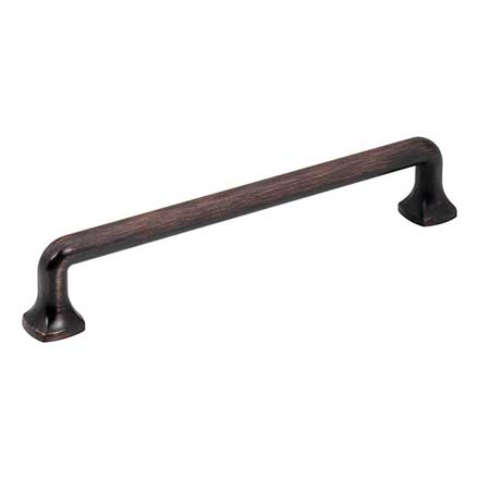 Jeffrey Alexander [663-160DBAC] Die Cast Zinc Cabinet Pull Handle - Oversized - Griffin Series - Brushed Oil Rubbed Bronze Finish - 160mm C/C - 7 1/16&quot; L