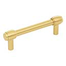 Jeffrey Alexander [885-96BG] Die Cast Zinc Cabinet Pull Handle - Standard Sized - Hayworth Series - Brushed Gold Finish - 96mm C/C - 4 3/4&quot; L