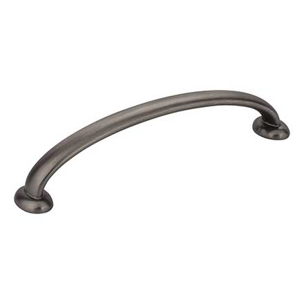 Jeffrey Alexander [650-128BNBDL] Die Cast Zinc Cabinet Pull Handle - Hudson Series - Oversized - Brushed Pewter Finish - 128mm C/C - 5 5/8" L