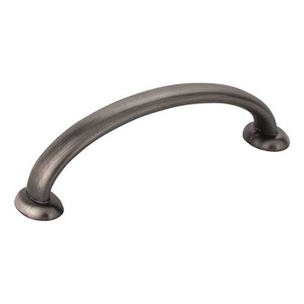 Jeffrey Alexander [650-96BNBDL] Die Cast Zinc Cabinet Pull Handle - Hudson Series - Standard Size - Brushed Pewter Finish - 96mm C/C - 4 3/8&quot; L