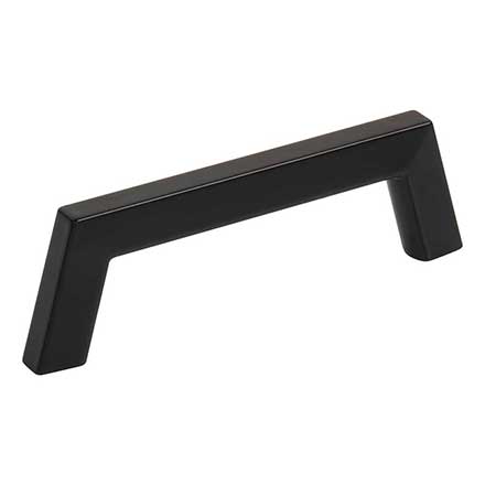 Jeffrey Alexander [566-96MB] Die Cast Zinc Cabinet Pull Handle - Standard Sized - Ivan Series - Matte Black Finish - 96mm C/C - 4 7/16&quot; L