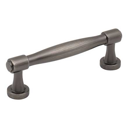 Jeffrey Alexander [132-96BNBDL] Die Cast Zinc Cabinet Pull Handle - Standard Sized - Jules Series - Brushed Pewter Finish - 96mm C/C - 4 1/4&quot; L