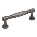 Jeffrey Alexander [132-96BNBDL] Die Cast Zinc Cabinet Pull Handle - Standard Sized - Jules Series - Brushed Pewter Finish - 96mm C/C - 4 1/4&quot; L
