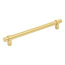 Jeffrey Alexander [5192BG] Plated Steel Cabinet Pull Handle - Key Grande Series - Oversized - Brushed Gold Finish - 192mm C/C - 9 1/8&quot; L