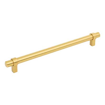 Jeffrey Alexander [5224BG] Plated Steel Cabinet Pull Handle - Key Grande Series - Oversized - Brushed Gold Finish - 224mm C/C - 10 3/8&quot; L