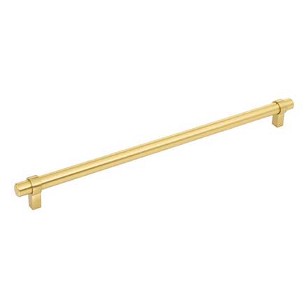 Jeffrey Alexander [5319BG] Plated Steel Cabinet Pull Handle - Key Grande Series - Oversized - Brushed Gold Finish - 319mm C/C - 14 1/8&quot; L
