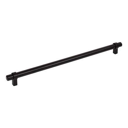 Jeffrey Alexander [5319MB] Plated Steel Cabinet Pull Handle - Key Grande Series - Oversized - Matte Black Finish - 319mm C/C - 14 1/8&quot; L