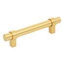 Jeffrey Alexander [596BG] Die Cast Zinc Cabinet Pull Handle - Key Grande Series - Standard Size - Brushed Gold Finish - 96mm C/C - 5 3/8&quot; L