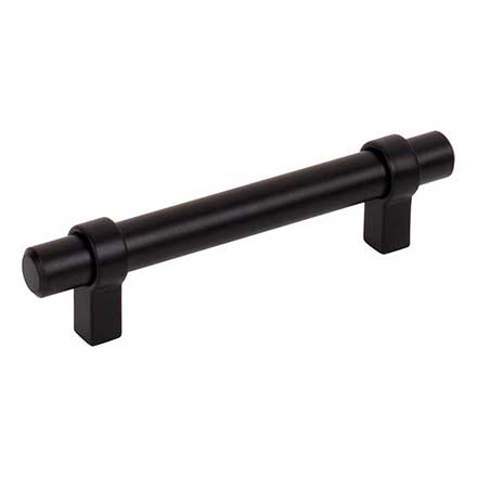 Jeffrey Alexander [596MB] Plated Steel Cabinet Pull Handle - Key Grande Series - Standard Size - Matte Black Finish - 96mm C/C - 5 3/8&quot; L