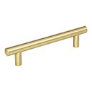 Jeffrey Alexander [178BG] Plated Steel Cabinet Bar Pull Handle - Key West Series - Oversized - Brushed Gold Finish - 128mm C/C - 178mm L