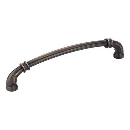 Jeffrey Alexander [317-160ABSB] Die Cast Zinc Cabinet Pull Handle - Lafayette Series - Oversized - Antique Brushed Satin Brass Finish - 160mm C/C - 6 7/8&quot; L