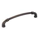 Jeffrey Alexander [317-160ABSB] Die Cast Zinc Cabinet Pull Handle - Lafayette Series - Oversized - Antique Brushed Satin Brass Finish - 160mm C/C - 6 7/8&quot; L