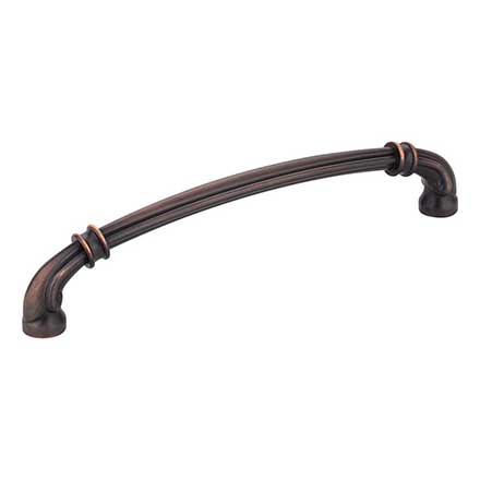 Jeffrey Alexander [317-160DBAC] Die Cast Zinc Cabinet Pull Handle - Lafayette Series - Oversized - Brushed Oil Rubbed Bronze Finish - 160mm C/C - 6 7/8&quot; L