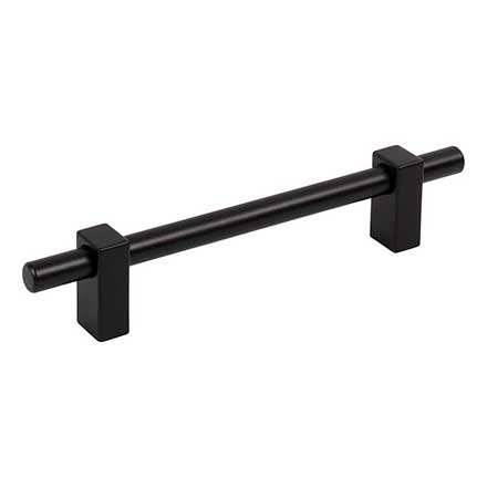 Jeffrey Alexander [478-128MB] Die Cast Zinc Cabinet Pull Handle - Oversized - Larkin 1 Series - Matte Black Finish - 128mm C/C - 7 3/8&quot; L