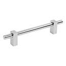 Jeffrey Alexander [478-128PC] Die Cast Zinc Cabinet Pull Handle - Oversized - Larkin 1 Series - Polished Chrome Finish - 128mm C/C - 7 3/8" L