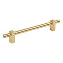 Jeffrey Alexander [478-160BG] Die Cast Zinc Cabinet Pull Handle - Oversized - Larkin 1 Series - Brushed Gold Finish - 160mm C/C - 8 11/16" L