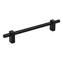 Jeffrey Alexander [478-160MB] Die Cast Zinc Cabinet Pull Handle - Oversized - Larkin 1 Series - Matte Black Finish - 160mm C/C - 8 11/16&quot; L