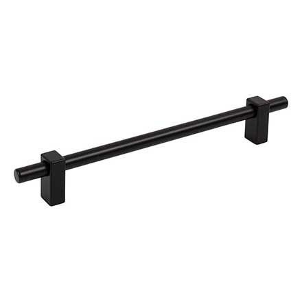 Jeffrey Alexander [478-192MB] Die Cast Zinc Cabinet Pull Handle - Oversized - Larkin 1 Series - Matte Black Finish - 192mm C/C - 9 15/16&quot; L