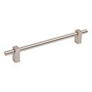 Jeffrey Alexander [478-192SN] Die Cast Zinc Cabinet Pull Handle - Oversized - Larkin 1 Series - Satin Nickel Finish - 192mm C/C - 9 15/16" L